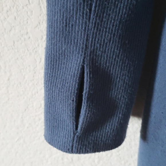 Cable & Gauge Blue Funnel Neck Tunic Top Size Large - Picture 4 of 13